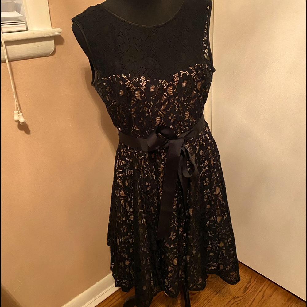 Betsy & Adam formal dress from David’s Bridal.